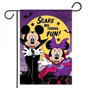 Disney Halloween Mickey & Minnie Mouse Garden Flag New